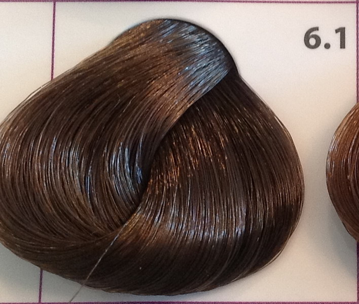 Крем-краска уход для волос 6.1 Темно-русый пепельный, 100 мл. от магазина HairKiss