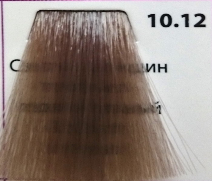 Крем-краска уход для волос 10.12 Светлый блондин пепельно-перламутровый ,100 мл. от магазина HairKiss