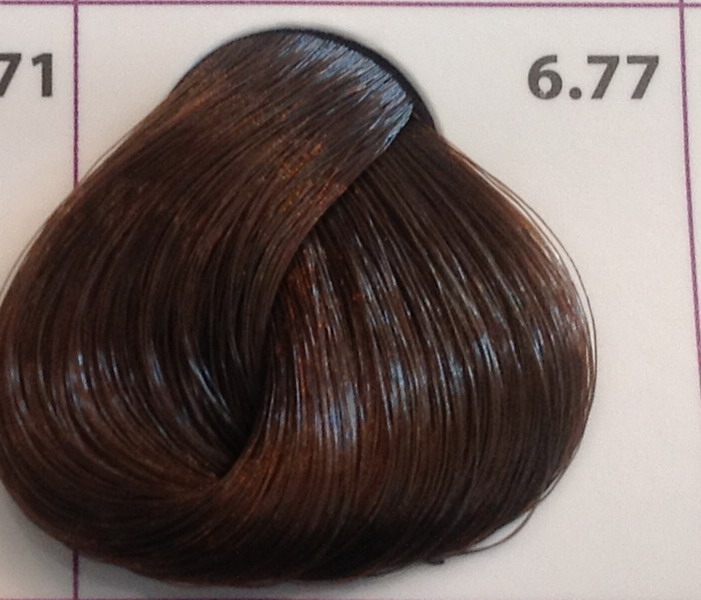 Крем-краска уход для волос 6.77 Темно-русый насыщенный коричневый, 100 мл. от магазина HairKiss