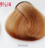 Крем-краска для волос с витамином С , кашемиром и алоэ вера 9,5/4 блондин бежевый, 100мл. от магазина HairKiss