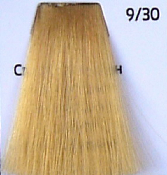 Стойкая крем-краска для волос 9.30 Светлый блондин интенсивный золотистый, 100 мл. от магазина HairKiss
