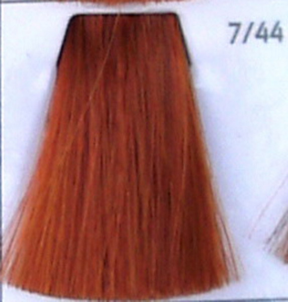 Стойкая крем-краска для волос 7.44 Средне-русый насыщенный медный, 100 мл. от магазина HairKiss