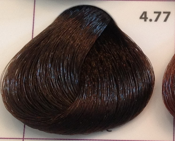 Крем-краска уход для волос 4.77 Шатен насыщенный коричневый, 100 мл. от магазина HairKiss