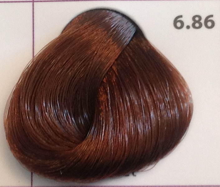 Крем-краска уход для волос 6.86 Темно-русый махагон фиолетовый, 100 мл. от магазина HairKiss