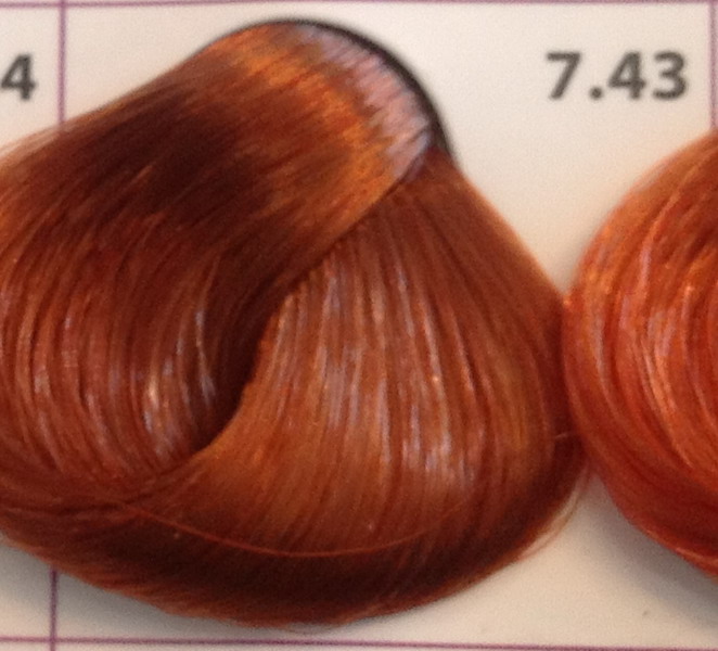 Крем-краска уход для волос 7.43 Средне-русый медно-золотистый, 100 мл. от магазина HairKiss