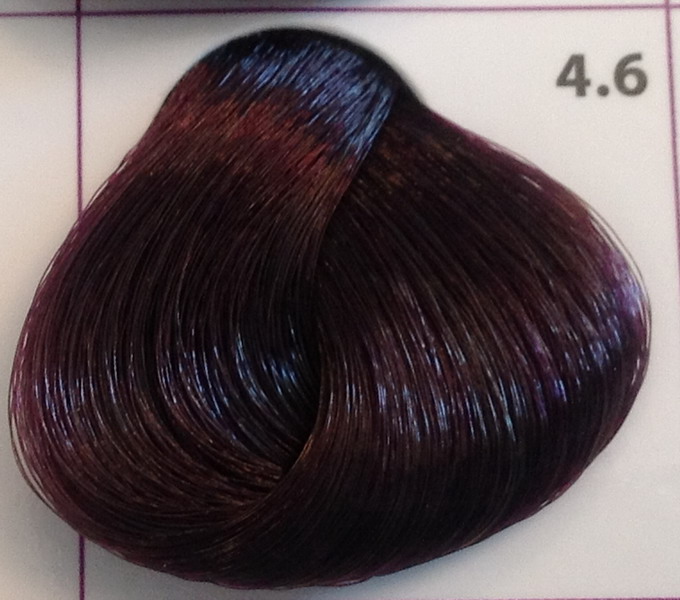 Крем-краска уход для волос 4.6 Шатен фиолетовый, 100 мл. от магазина HairKiss