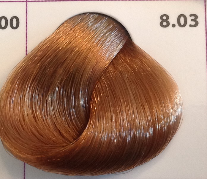 Крем-краска уход для волос 8.03 Светло-русый золотистый, 100 мл. от магазина HairKiss