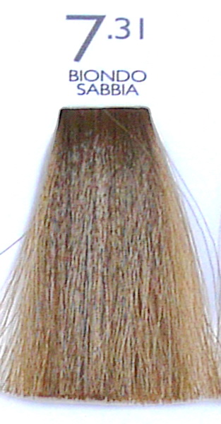 Крем-краска с коллагеном и фруктовыми кислотами 7.31 песочный блондин, 100 мл. от магазина HairKiss