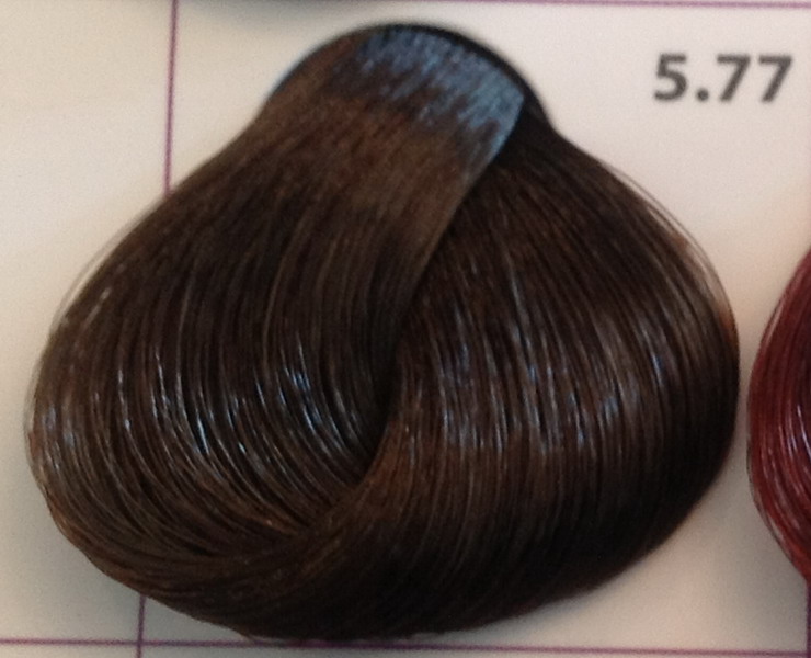Крем-краска уход для волос 5.77 Светлый шатен насыщенный коричнев, 100 мл. от магазина HairKiss