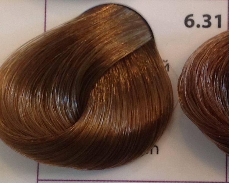 Крем-краска уход для волос 6.31 Темно-русый золотисто-пепельный, 100 мл. от магазина HairKiss