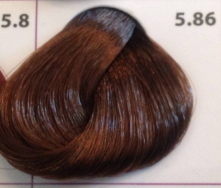 Крем-краска уход для волос 5.86 Светлый шатен махагон фиолетовый, 100 мл. от магазина HairKiss