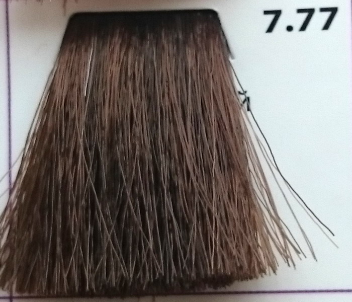 Крем-краска уход для волос 7.77 Средне-русый насыщенный шоколадный ,100 мл. от магазина HairKiss