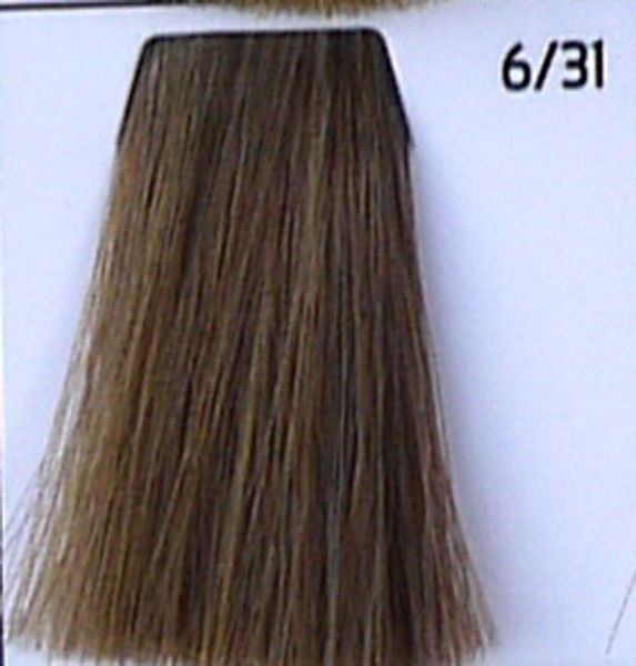 Стойкая крем-краска для волос 6.31 Темно-русый золотисто-пепельный, 100 мл. от магазина HairKiss