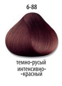 Стойкая крем-краска для волос "Делайт Триумфо" 6-88 темный русый интенсивный красный, 60 мл. от магазина HairKiss