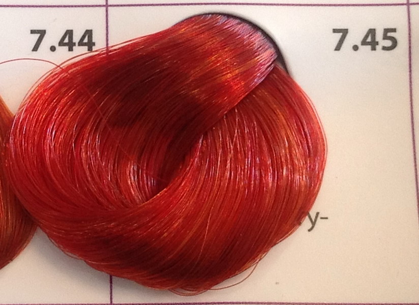 Крем-краска уход для волос 7.45 Средне-русый медно-красный, 100 мл. от магазина HairKiss