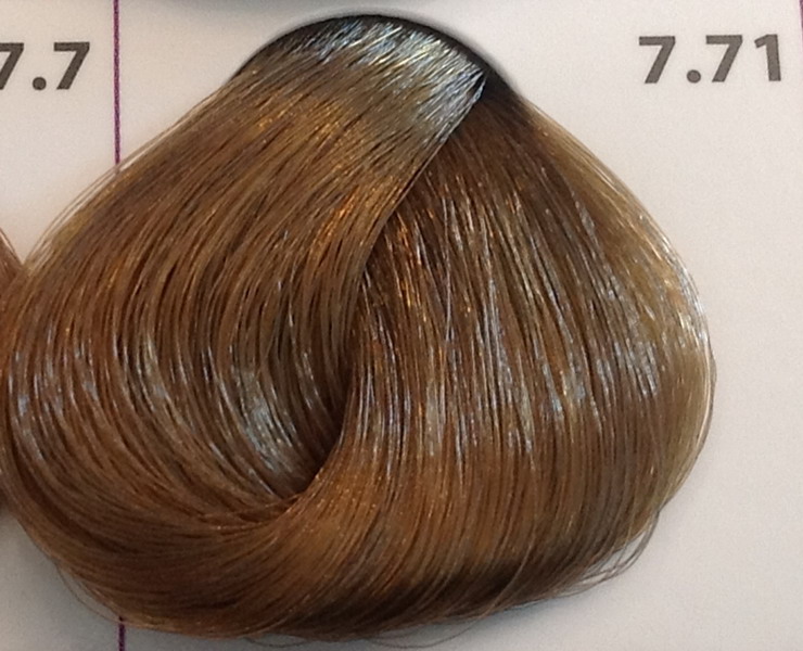 Крем-краска уход для волос 7.71 Средне-русый холодный, 100 мл. от магазина HairKiss