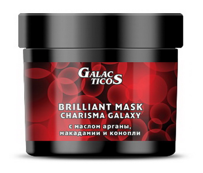 Бриллиантовая маска с маслом арганы, макадамии и конопли-блеск, свежесть и легкость гладких волос, 400 мл. от магазина HairKiss