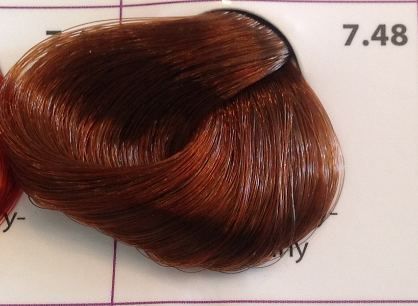 Крем-краска уход для волос 7.48 Средне-русый медно-махагоновый, 100 мл. от магазина HairKiss
