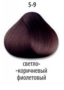 Стойкая крем-краска для волос "Делайт Триумфо" 5-9 светлый коричневый фиолетовый, 60 мл. от магазина HairKiss
