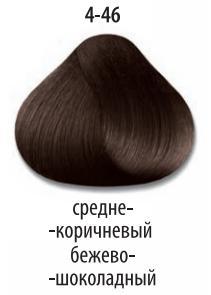 Стойкая крем-краска для волос "Делайт Триумфо" 4-46 средний коричневый бежевый шоколад, 60 мл. от магазина HairKiss
