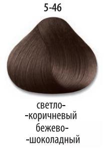 Стойкая крем-краска для волос "Делайт Триумфо" 5-46 светлый коричневый бежевый шоколад, 60 мл. от магазина HairKiss