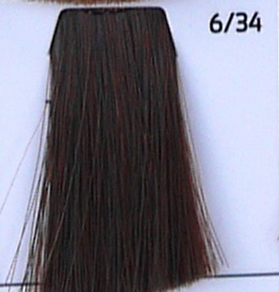 Стойкая крем-краска для волос 6.34 Темно-русый золотисто-медный, 100 мл. от магазина HairKiss