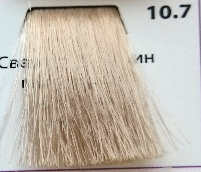 Крем-краска уход для волос 10.7 Светлый блондин бежевый,100 мл. от магазина HairKiss